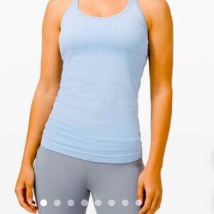 Lulu lemon Ebb to street light blue tank size 6